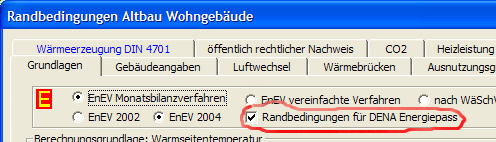 dena-Randbedingungen